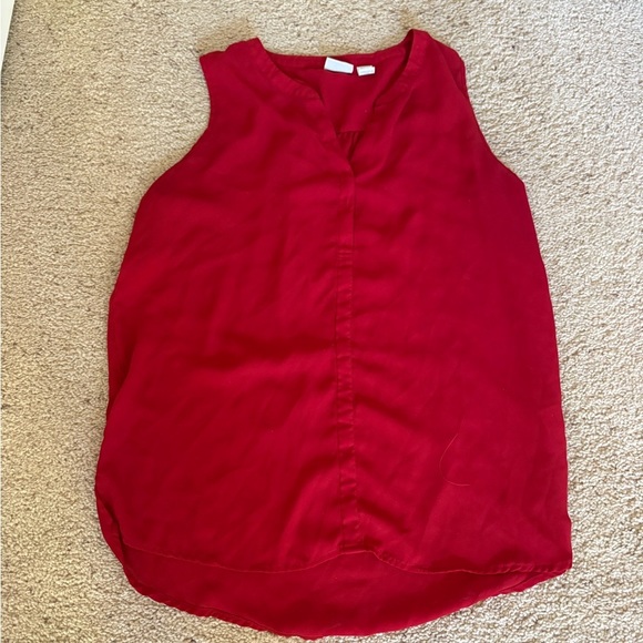 Kenar Tops - Kenar Sleeveless Red Blouse